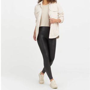 NWT SPANX Faux Leather Leggings.